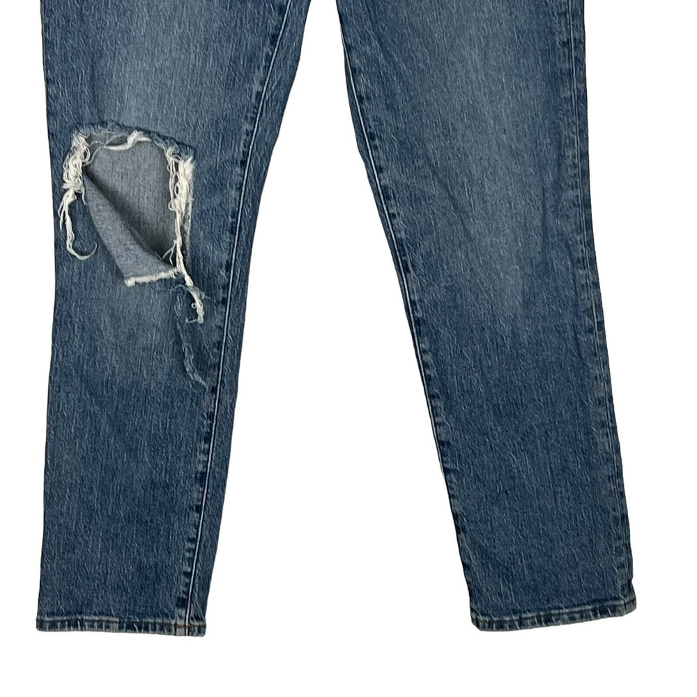 Madewell Mid-Rise Perfect‎ Vintage Jean Distressed Tapered Blue Denim ND511 27 - Picture 9 of 16